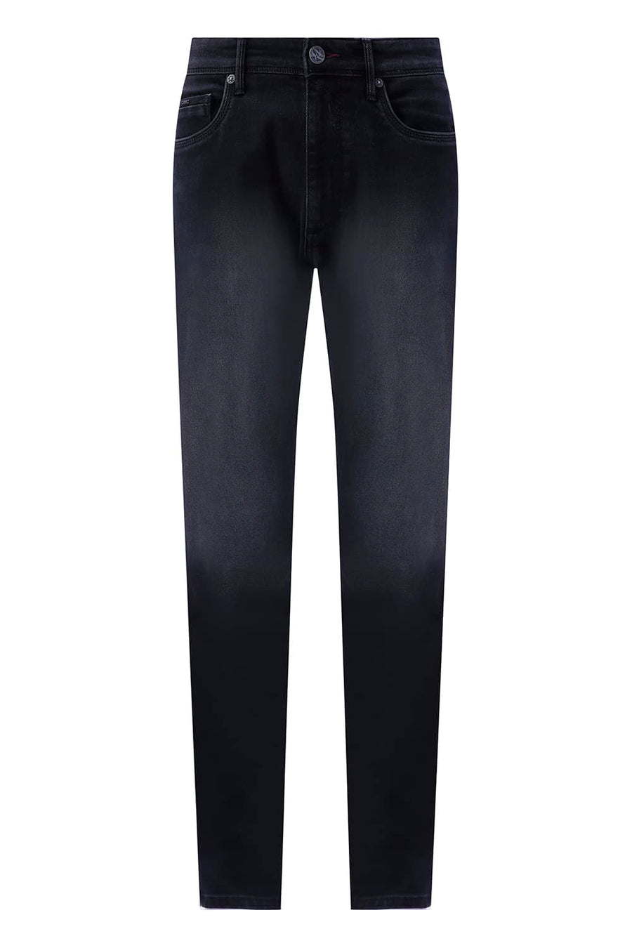 BASICS BLADE FIT BLUE COTTON POLYESTER STRETCH PLAIN JEANS