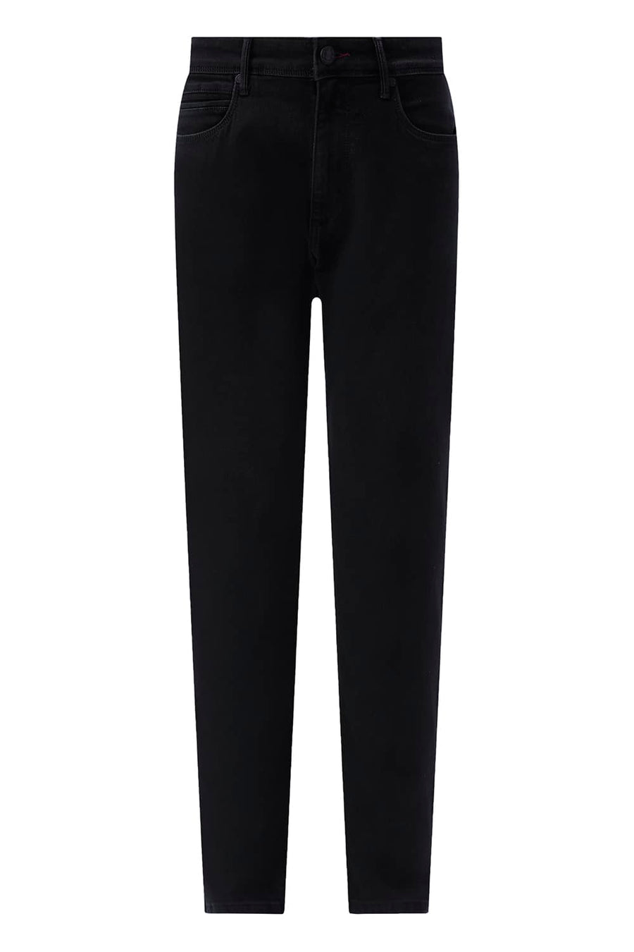 BASICS DRIFT FIT RED COTTON POLYESTER STRETCH PLAIN JEANS
