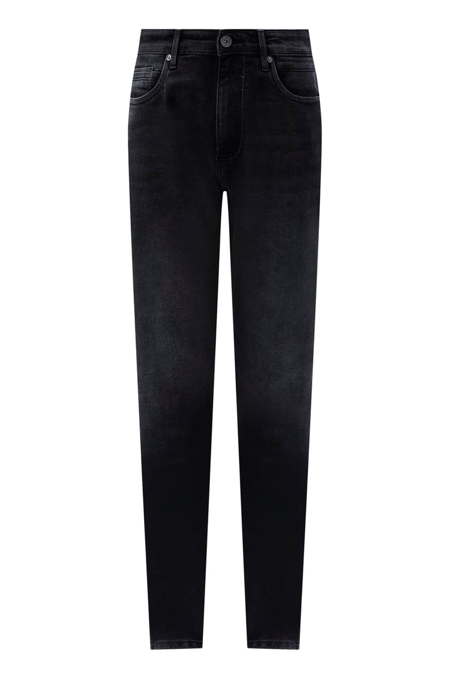 BASICS DRIFT FIT BLUE COTTON POLYESTER STRETCH PLAIN JEANS
