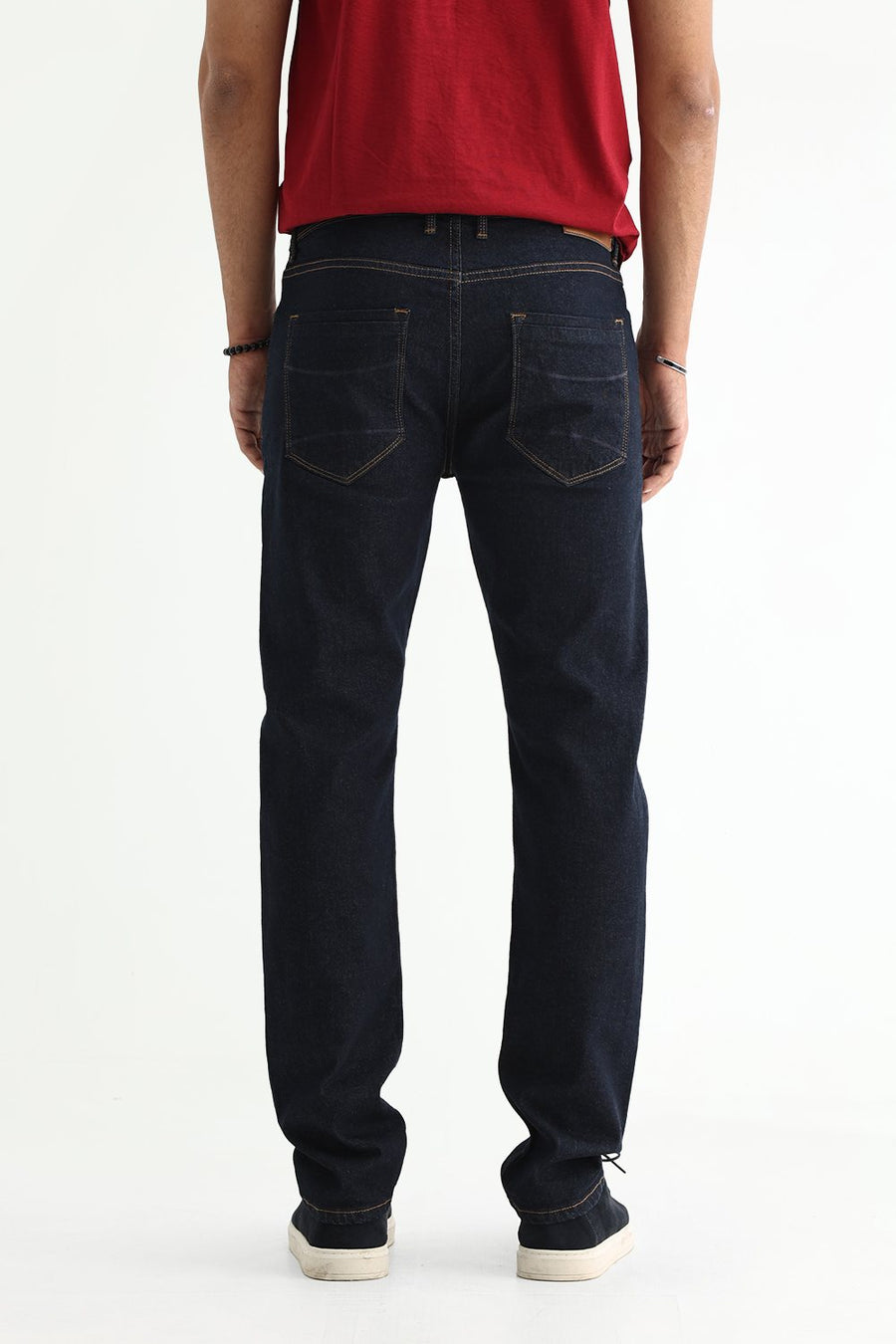 BASICS TORQUE FIT TEAL COTTON STRETCH PLAIN JEANS