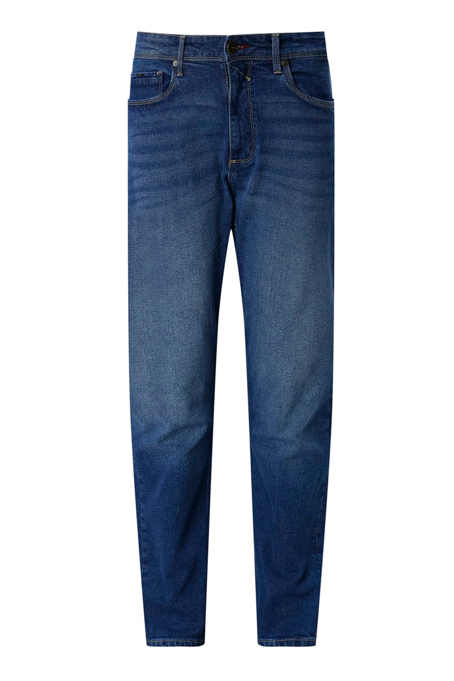 BASICS BLADE FIT GREEN COTTON STRETCH PLAIN JEANS