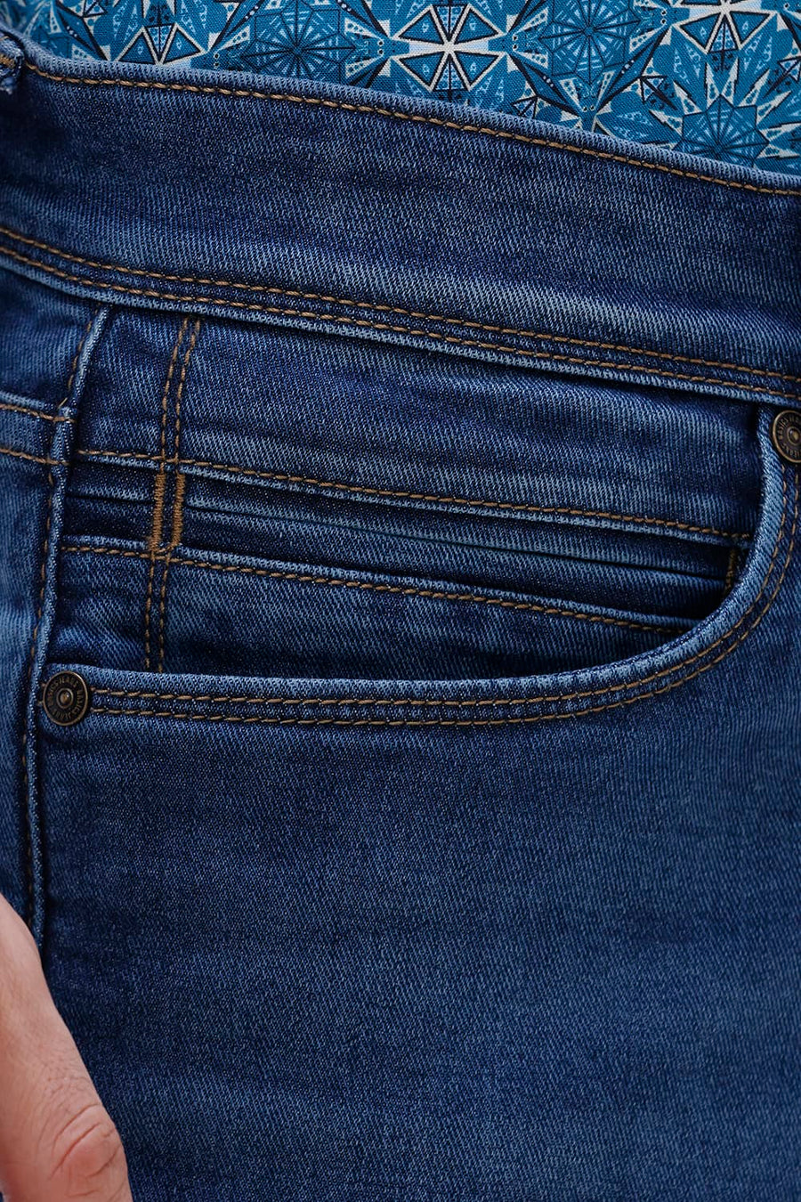 BASICS DRIFT FIT GREY COTTON POLYESTER STRETCH PLAIN JEANS