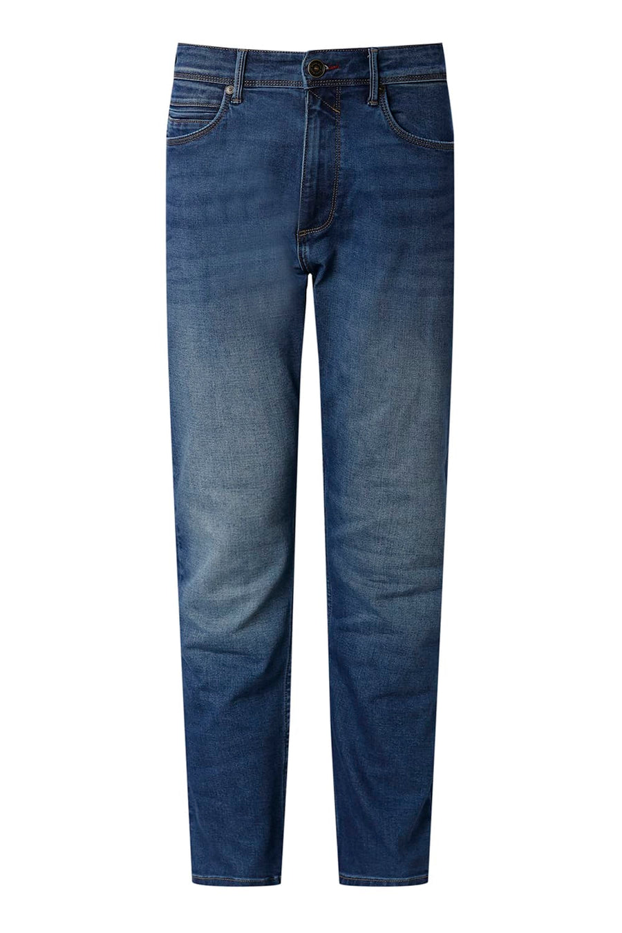 BASICS DRIFT FIT GREY COTTON POLYESTER STRETCH PLAIN JEANS