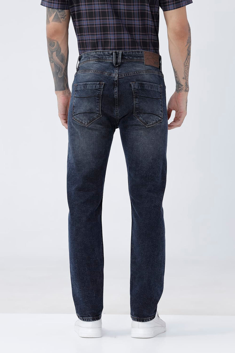 BASICS TORQUE FIT PINK COTTON STRETCH PLAIN JEANS