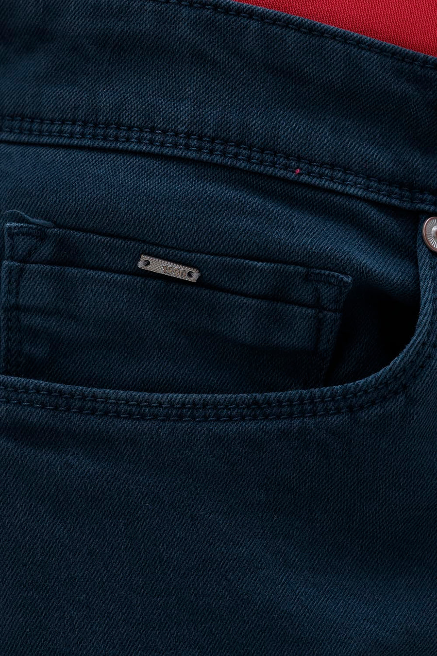 BASICS DRIFT FIT MAROON COTTON STRETCH PLAIN JEANS