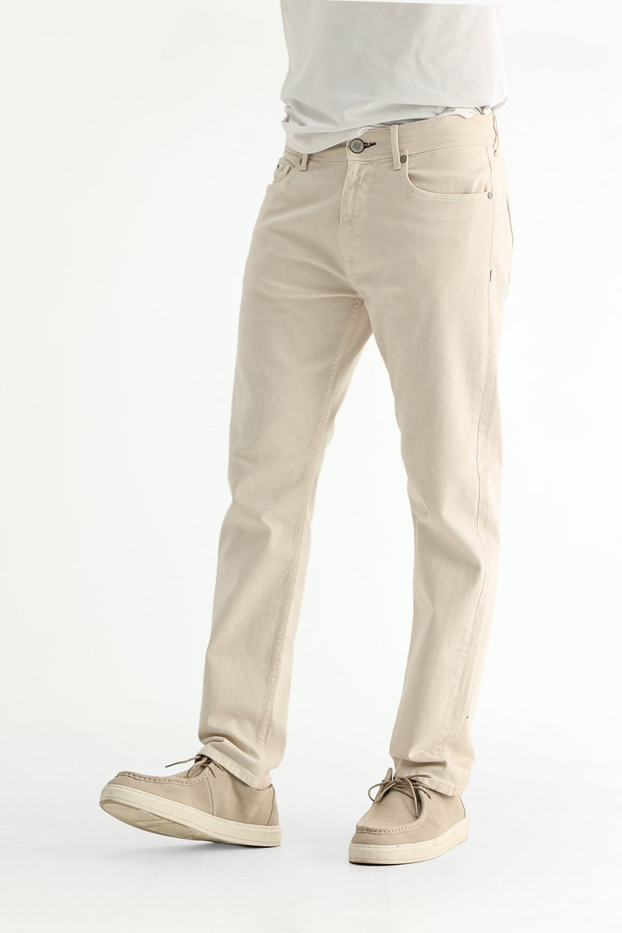 BASICS DRIFT FIT BLACK COTTON STRETCH PLAIN JEANS