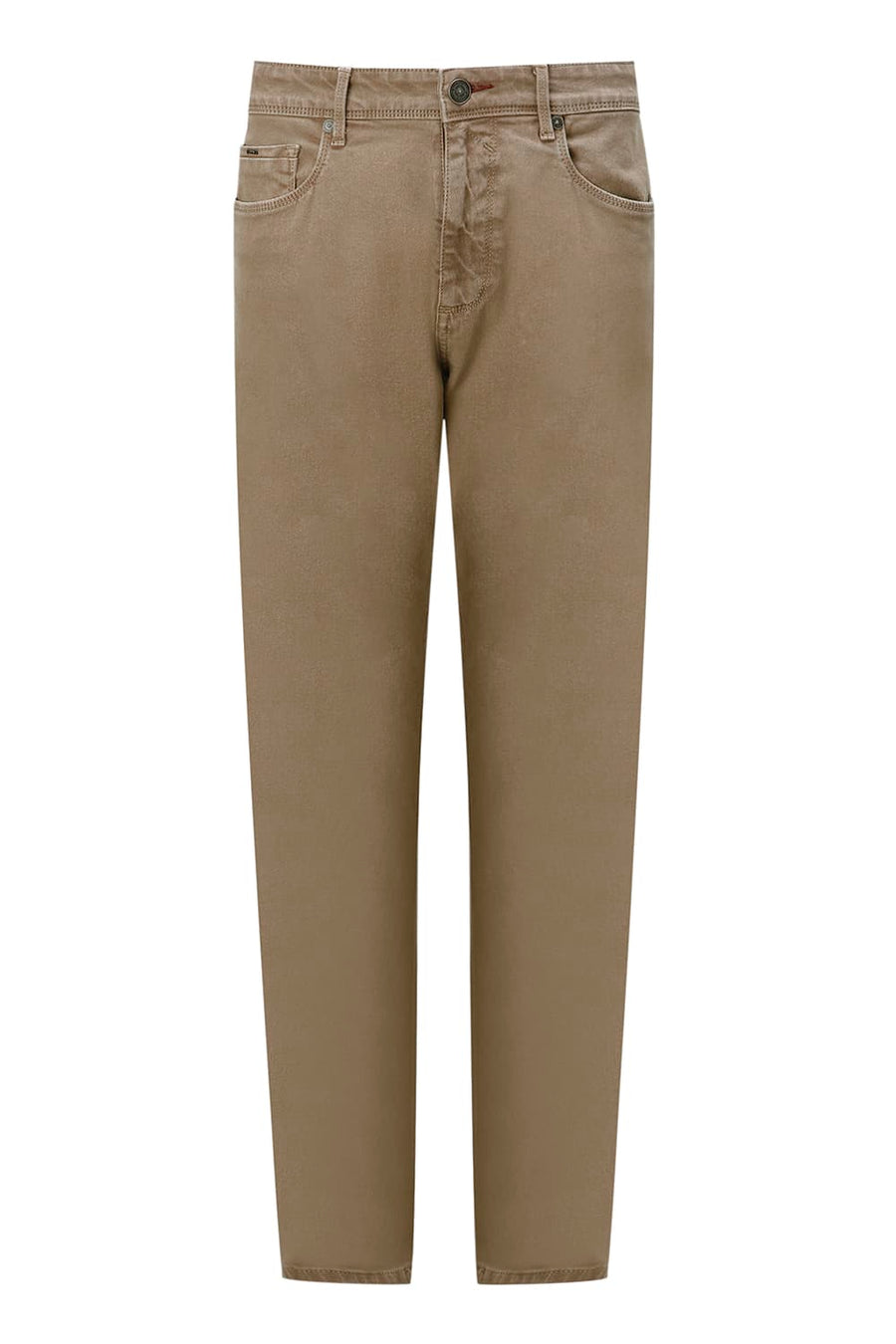 BASICS DRIFT FIT ECRU COTTON STRETCH PLAIN JEANS