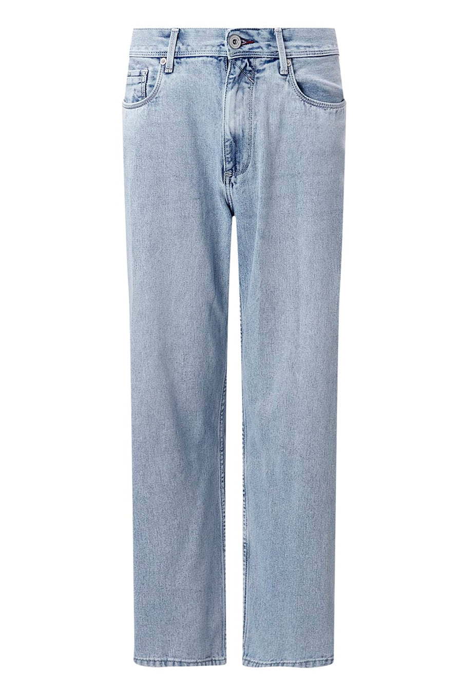 BASICS RELAXED FIT MAROON COTTON PLAIN JEANS