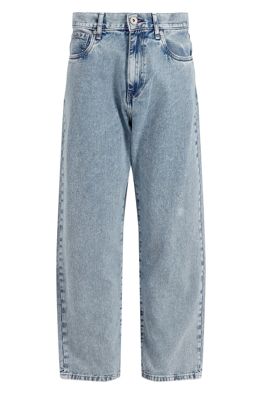 BASICS RELAXED FIT BLUE COTTON STRETCH JEAN