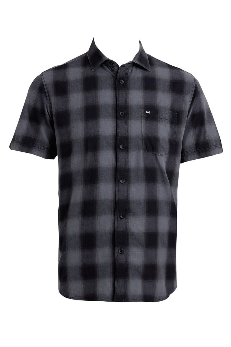 SLIM FIT COTTON TWILL CHECKS HALFSLEEVES SHIRT