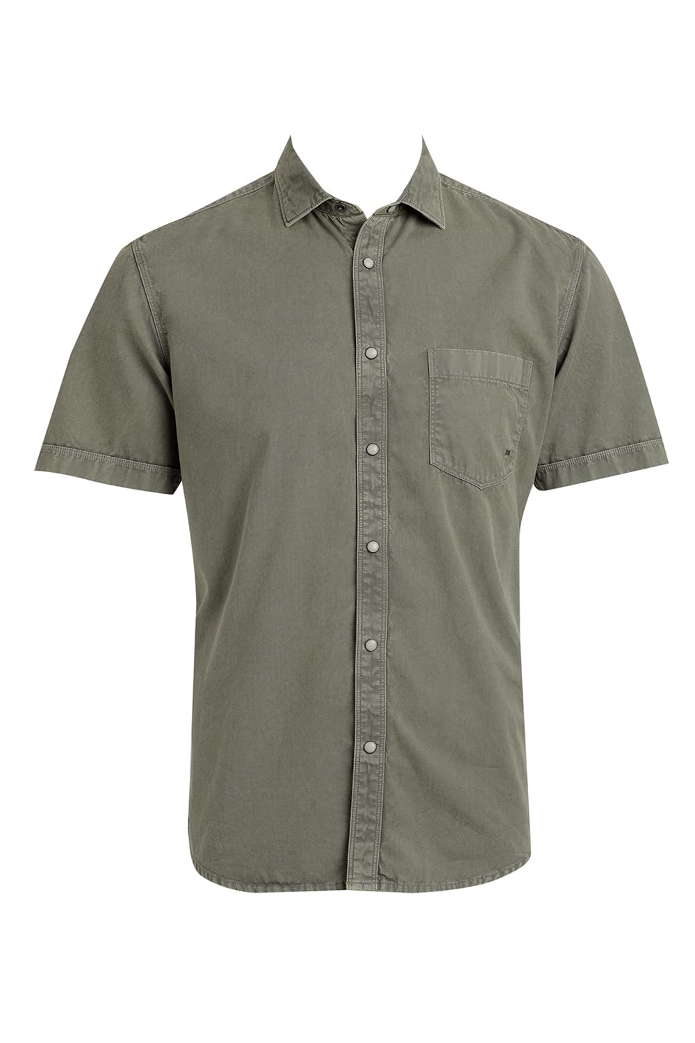 SLIM FIT COTTON RFD HALFSLEEVES SHIRT