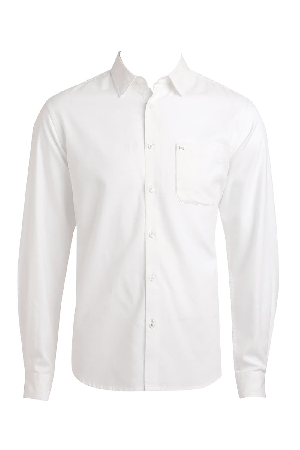 SLIM FIT COTTON CREPE SHIRT