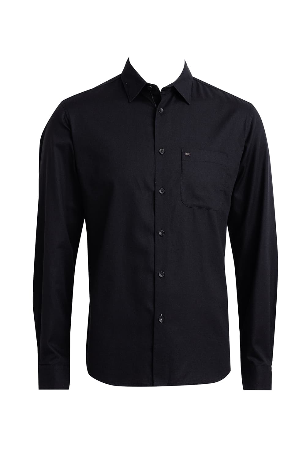 SLIM FIT COTTON CREPE SHIRT