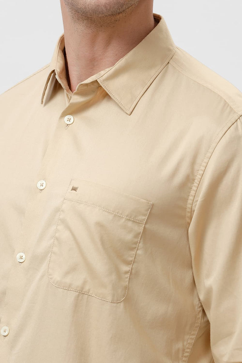 SLIM FIT COTTON TWILL SHIRT