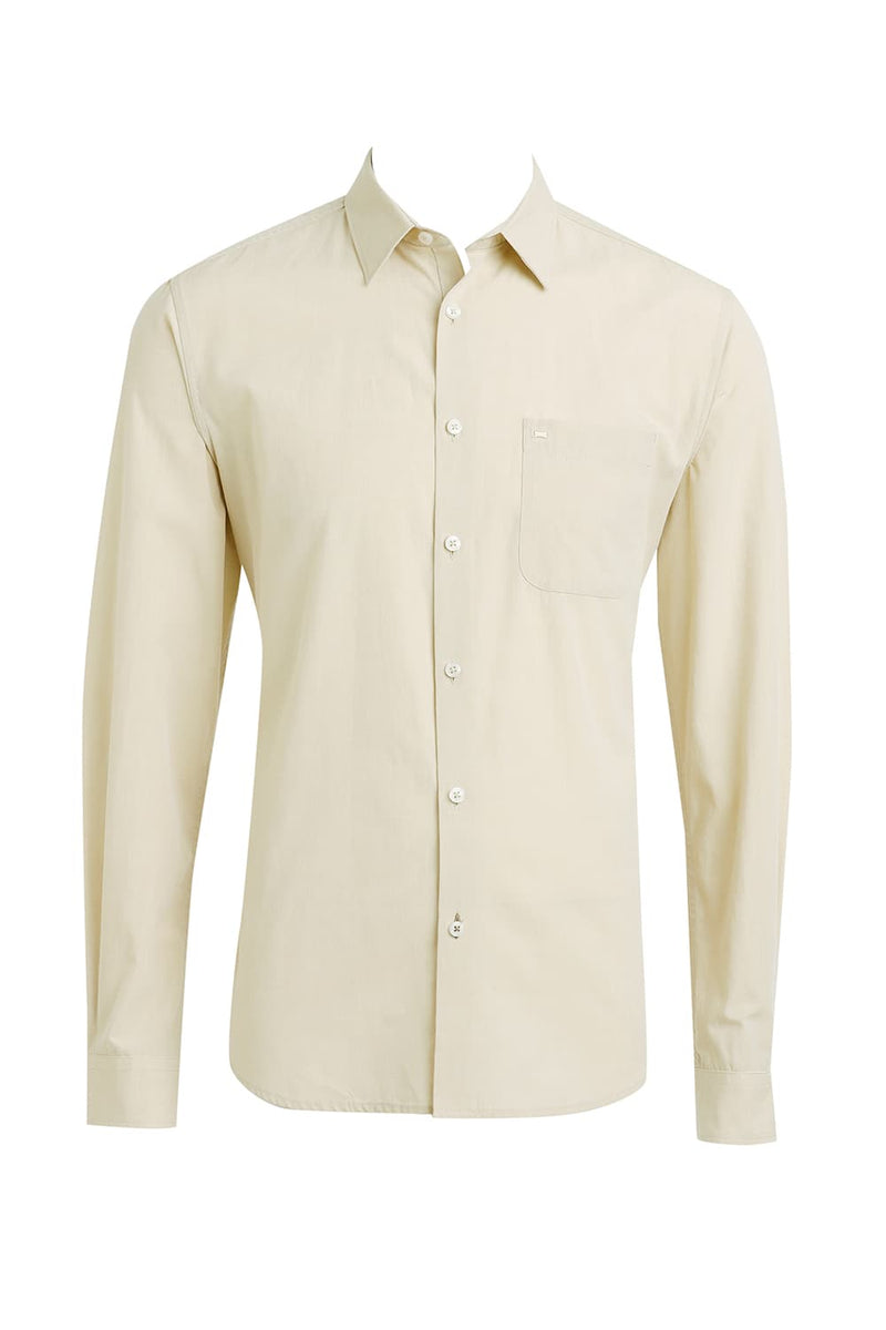 SLIM FIT COTTON POLYESTER VISCOSE SHIRT