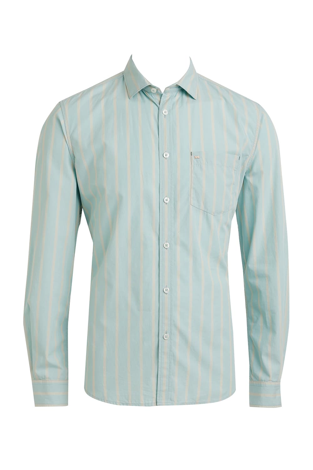 SLIM FIT COTTON STRIPE SHIRT