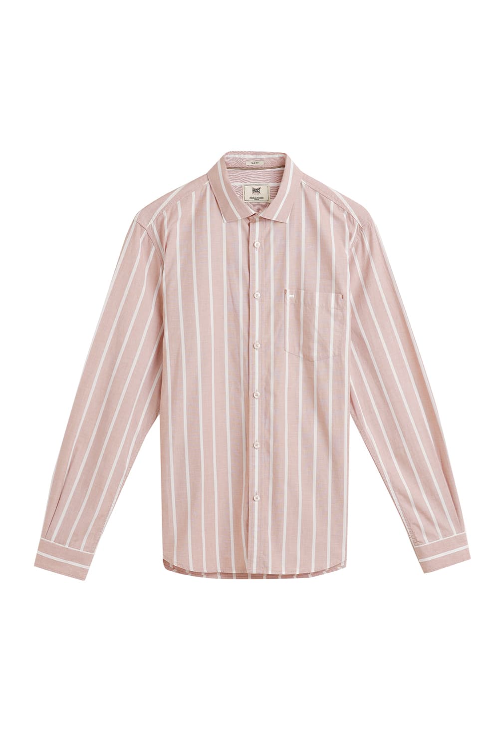 SLIM FIT COTTON STRIPE SHIRT