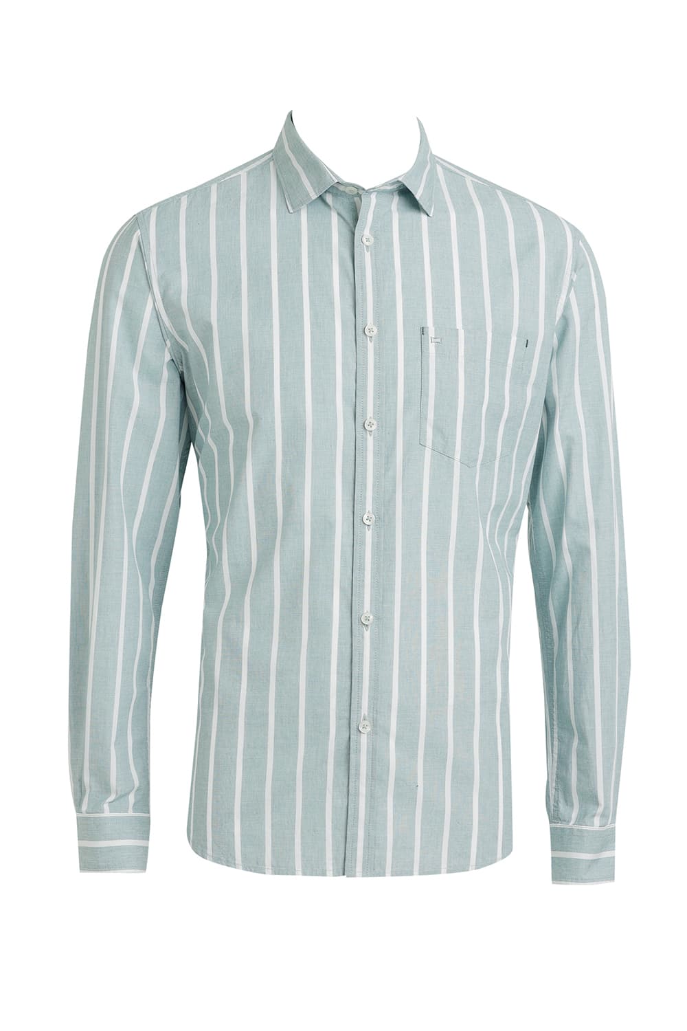 SLIM FIT COTTON STRIPE SHIRT