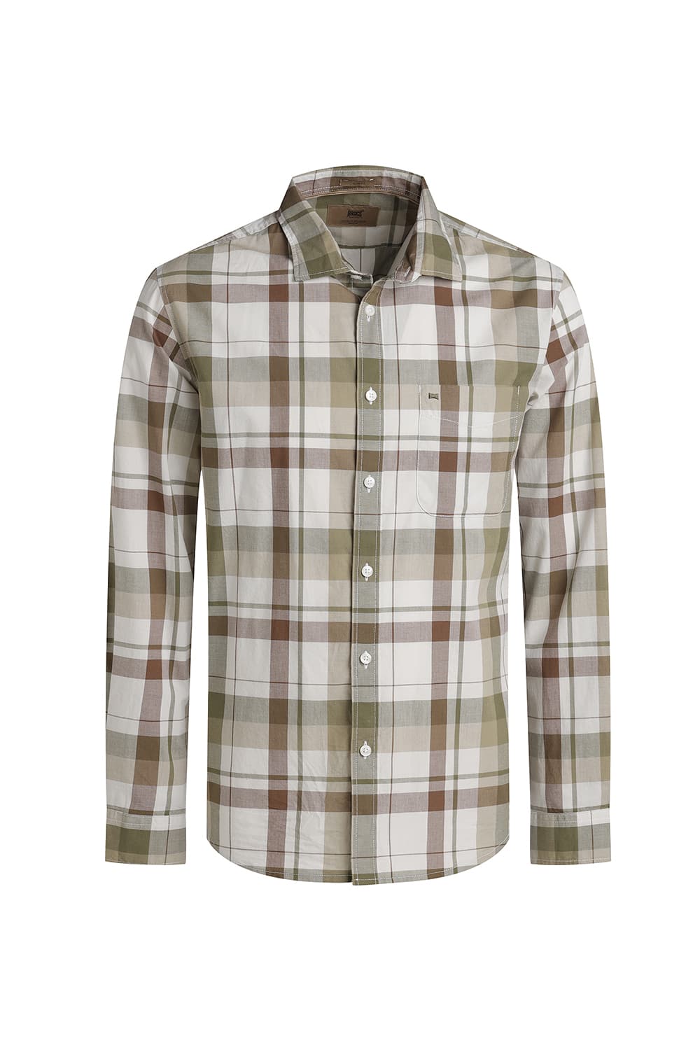 SLIM FIT COTTON CHECKS SHIRT