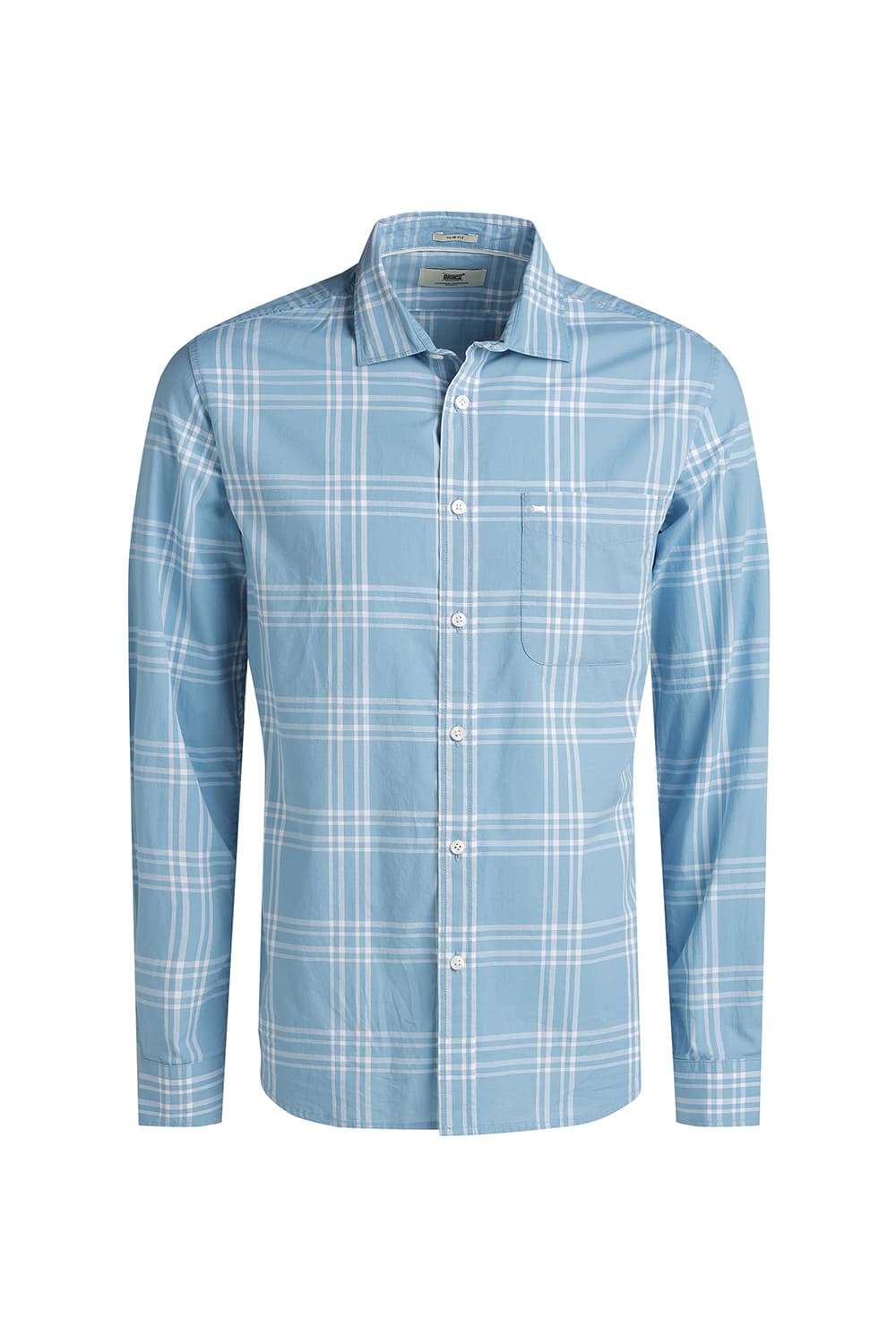SLIM FIT COTTON CHECKS SHIRT