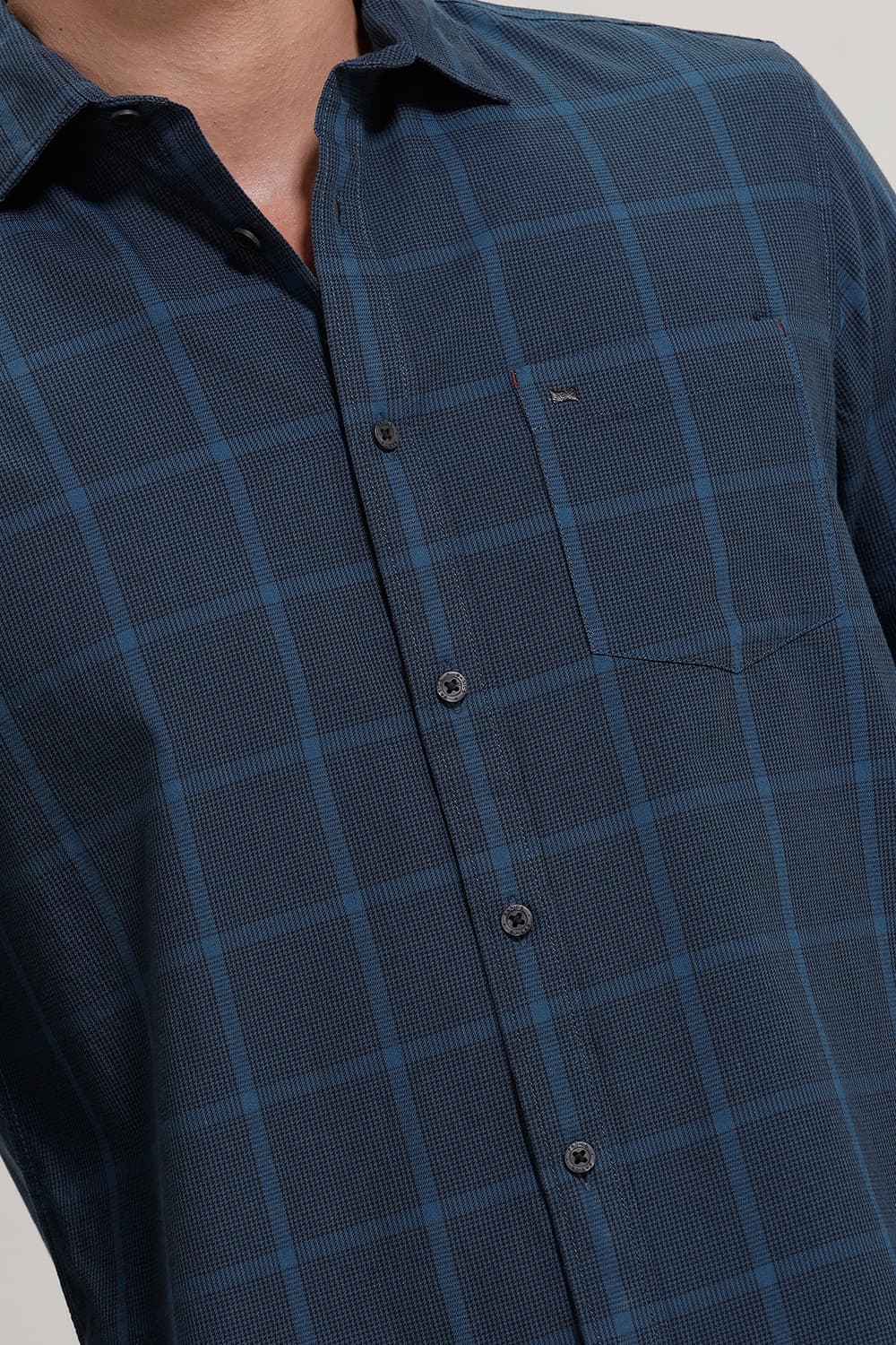 SLIM FIT TWILL CHECKS SHIRT