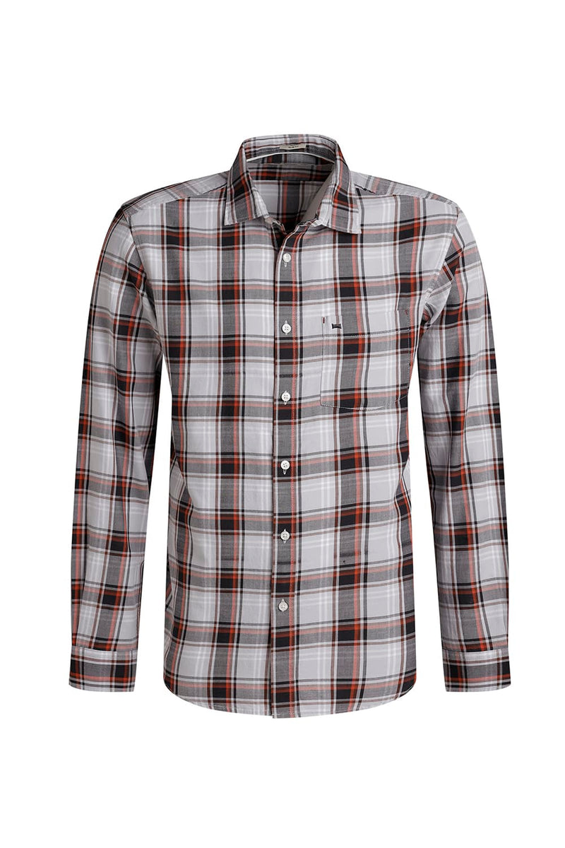 SLIM FIT TWILL CHECKS SHIRT