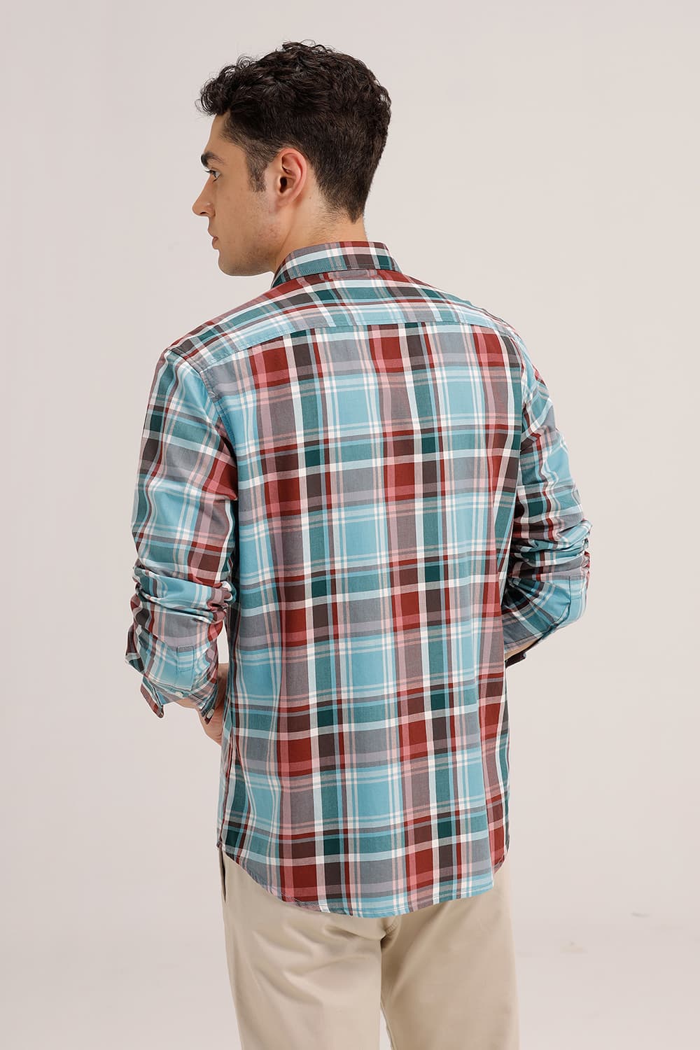 SLIM FIT TWILL CHECKS SHIRT