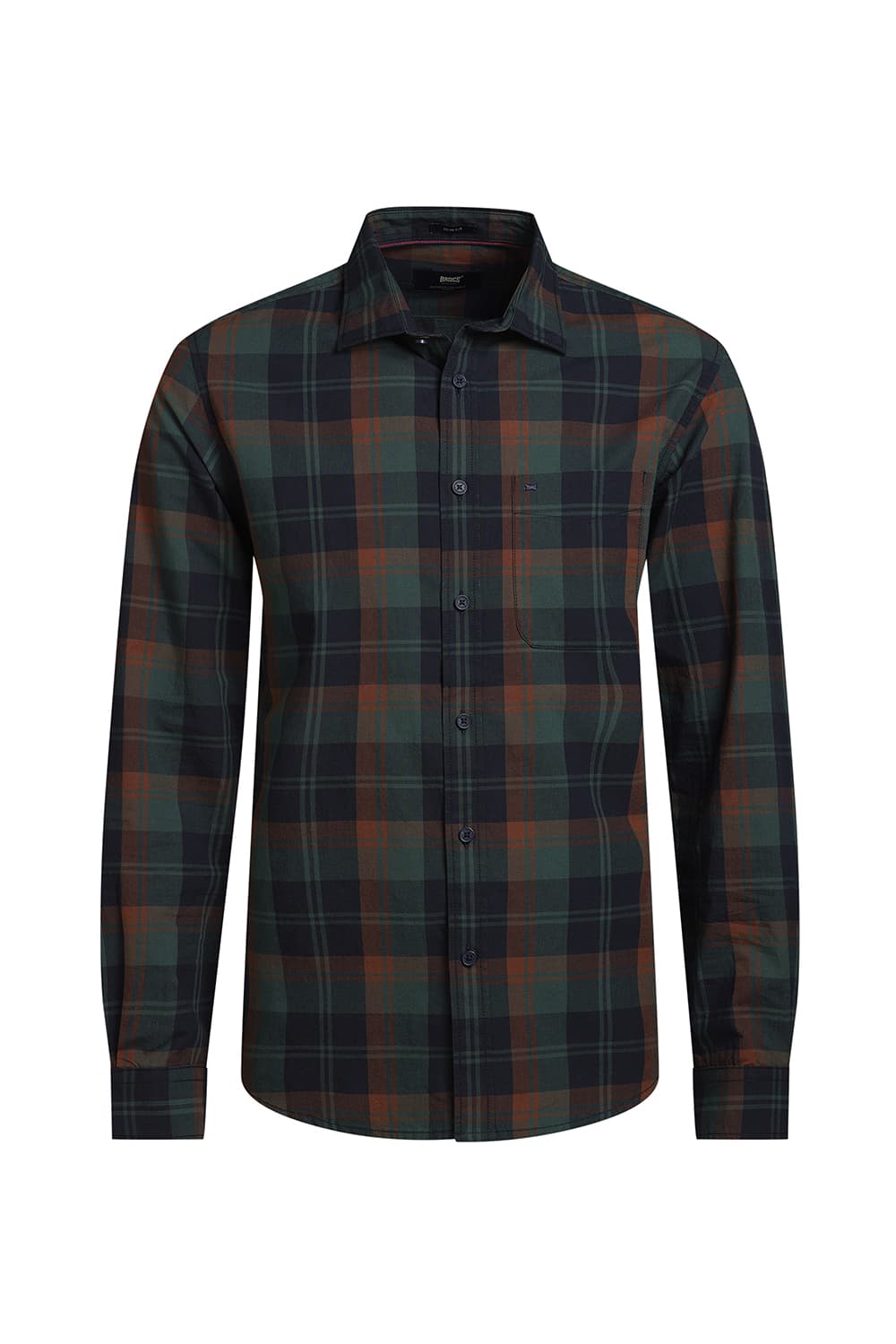 SLIM FIT COTTON CHECKS SHIRT
