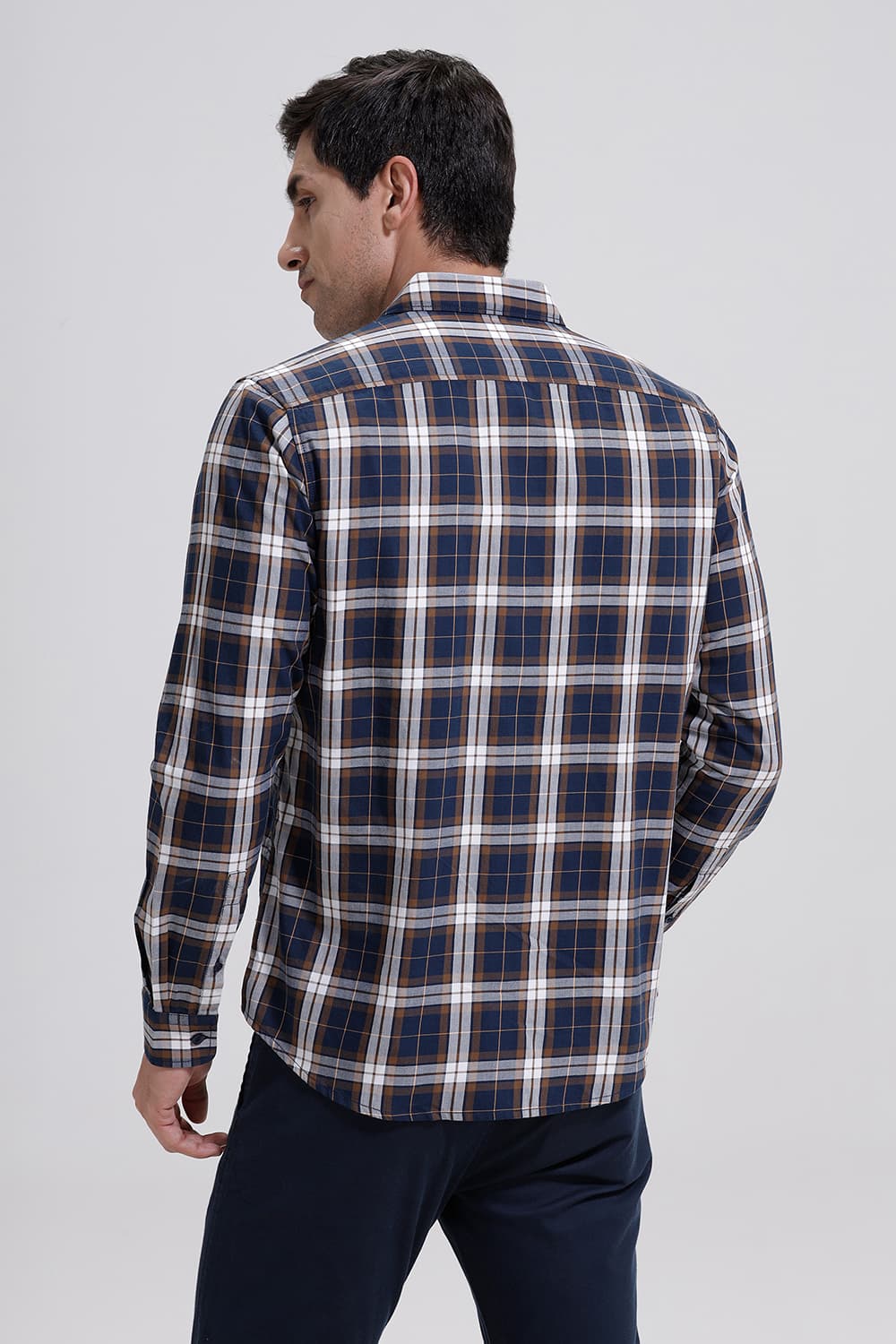 SLIM FIT TWILL CHECKS SHIRT