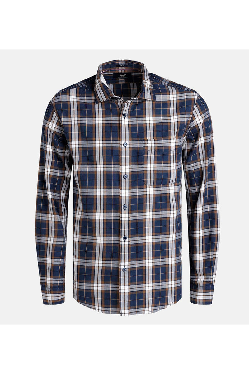 SLIM FIT TWILL CHECKS SHIRT