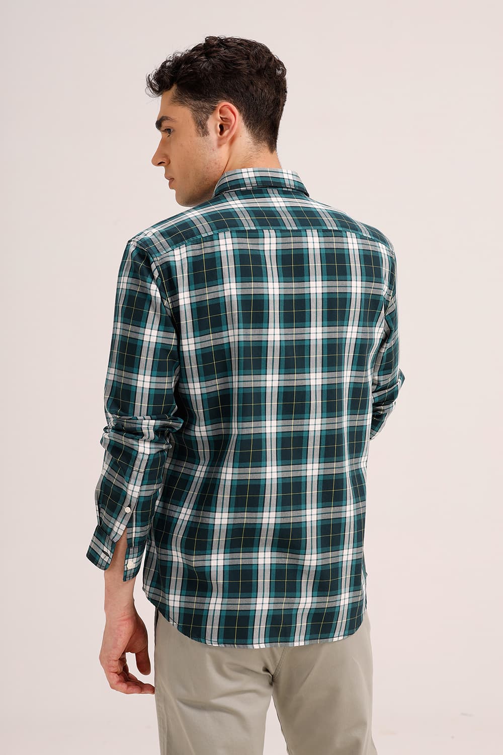 SLIM FIT TWILL CHECKS SHIRT