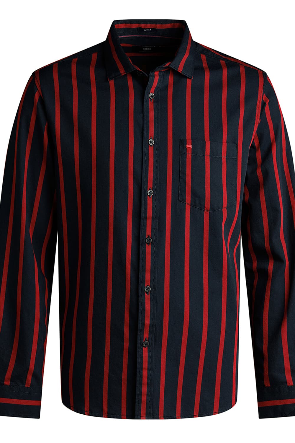 SLIM FIT TWILL STRIPE SHIRT