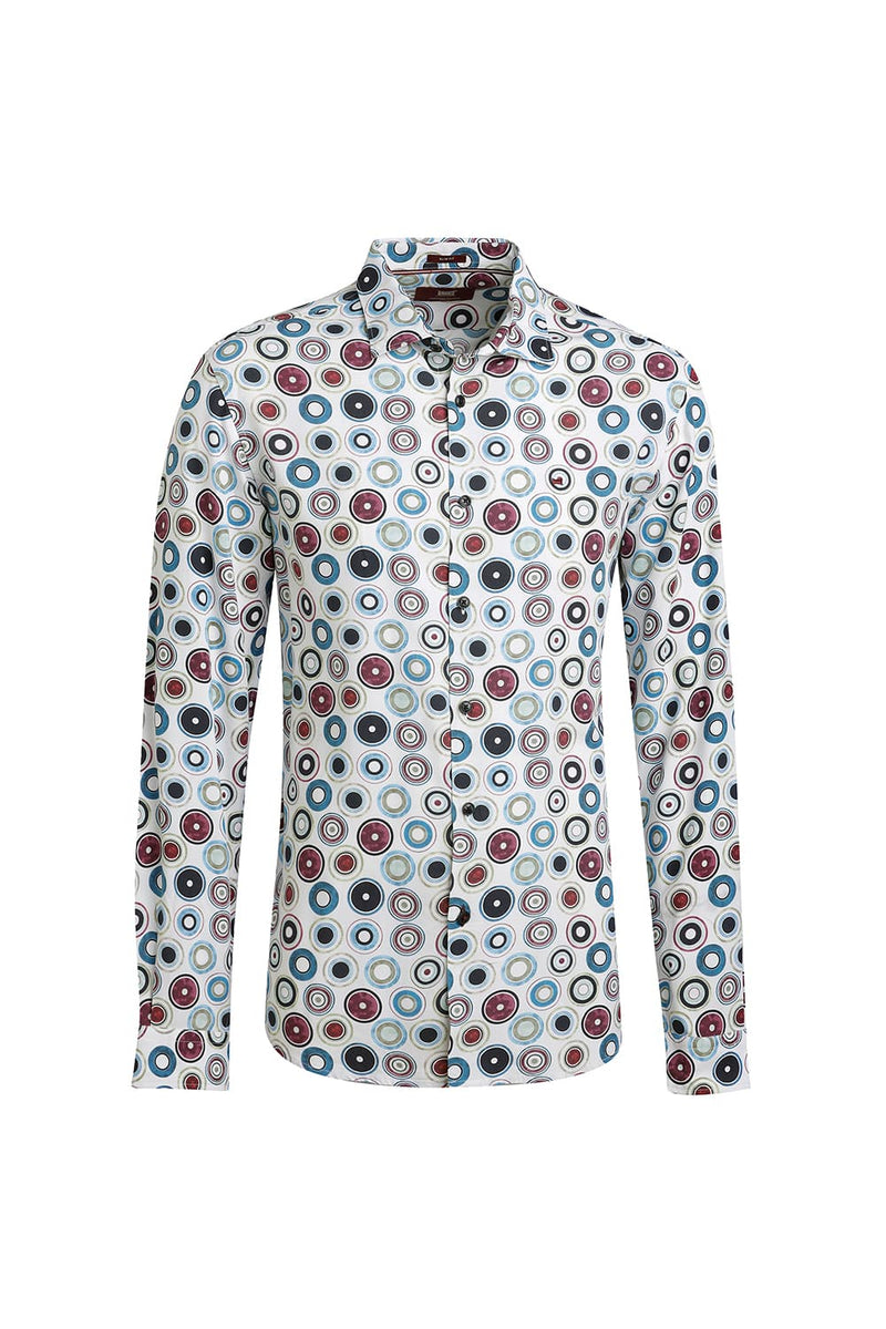 SLIM FIT COTTON DIDITAL PRINTED SHIRT