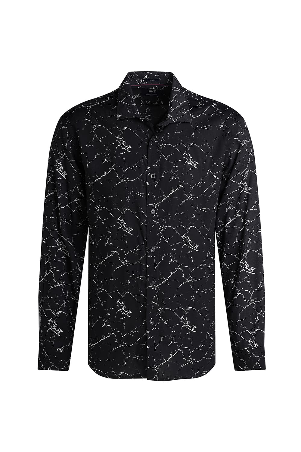 SLIM FIT VISCOSE PRINTED SHIRT