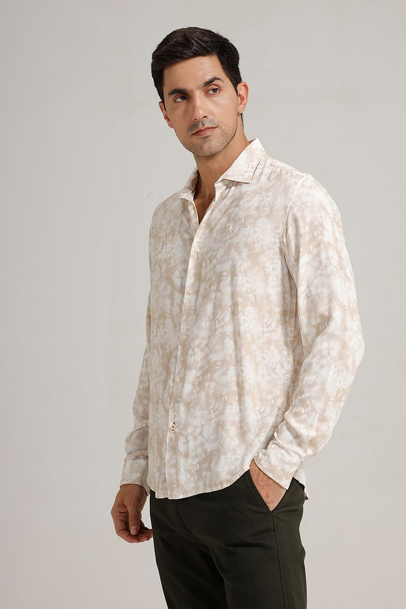 SLIM FIT VISCOSE DIGITAL PRINTED SHIRT