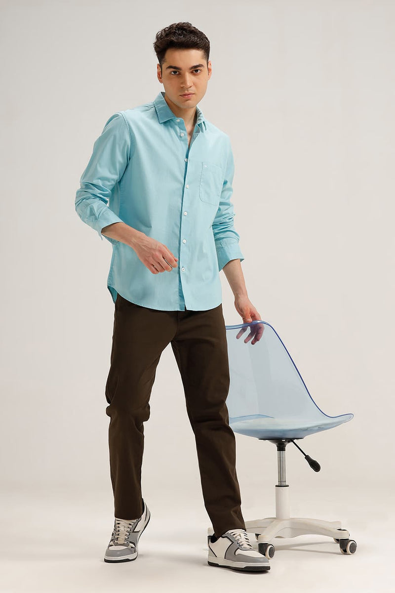 SLIM FIT COTTON OXFORD SHIRT