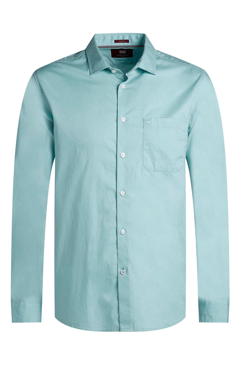 SLIM FIT COTTON OXFORD SHIRT