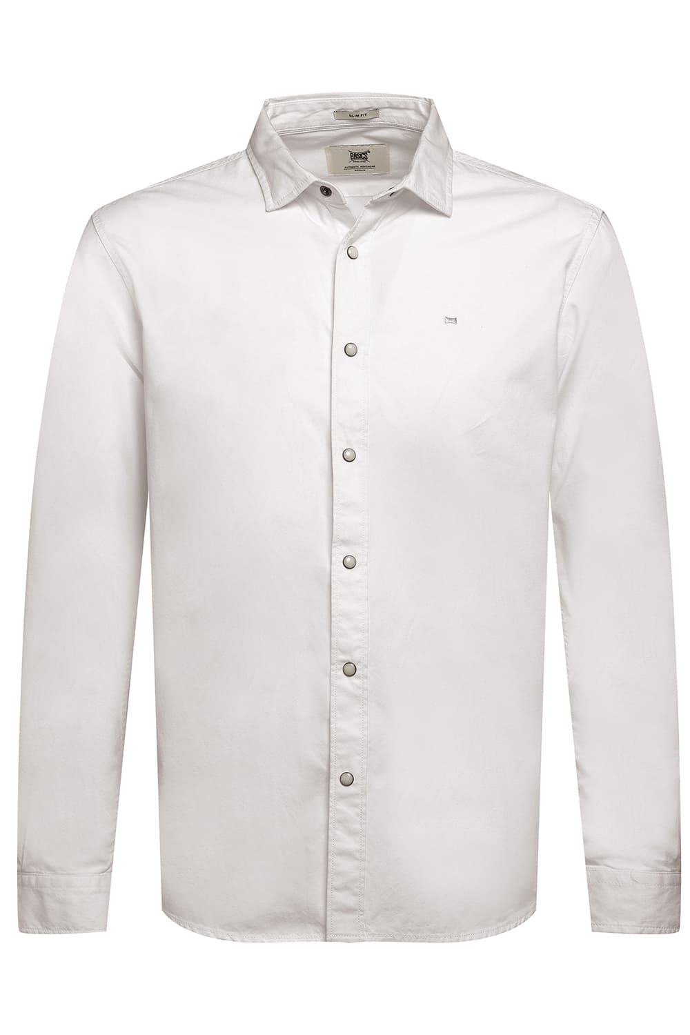 SLIM FIT COTTON TWILL SHIRT