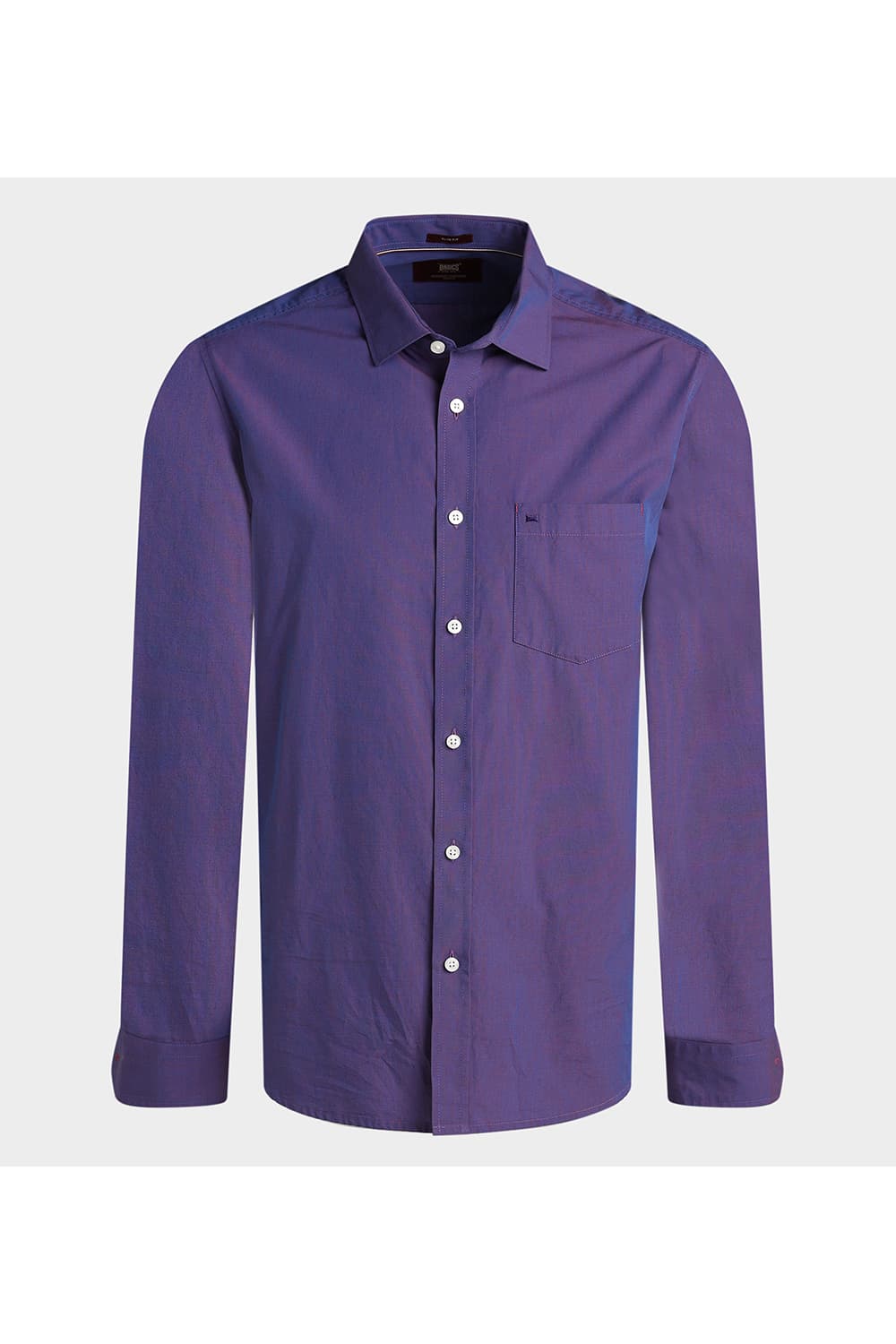 SLIM FIT COTTON FIL-A-FIL SHIRT