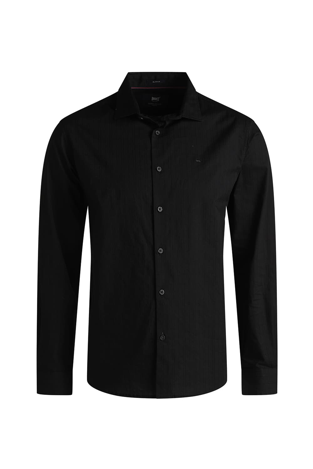 SLIM FIT COTTON DOBBY STRIPE SHIRT