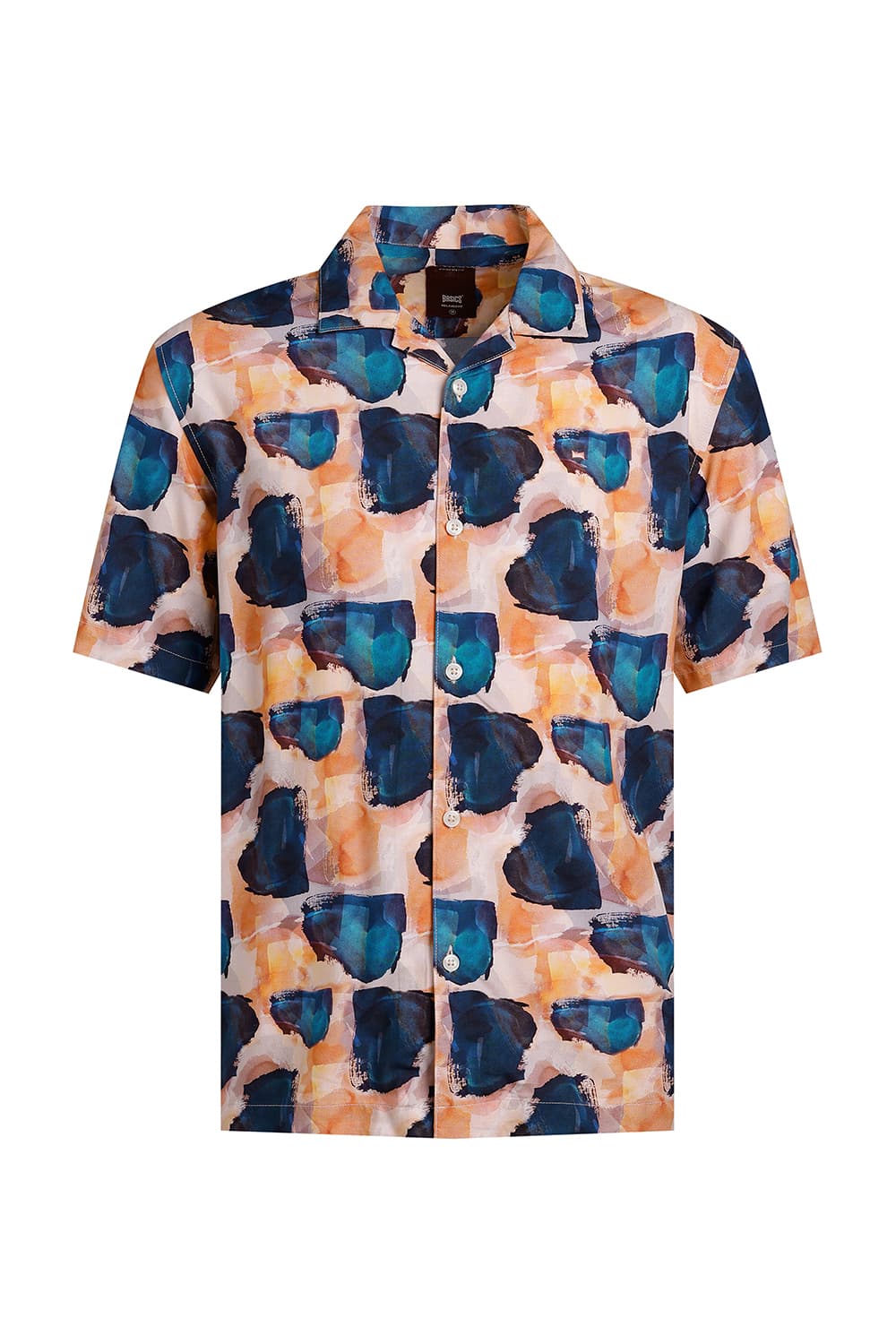 RELAXED FIT VISCOSE DIGITAL PRINTED HALFSLEEVES SHIRT