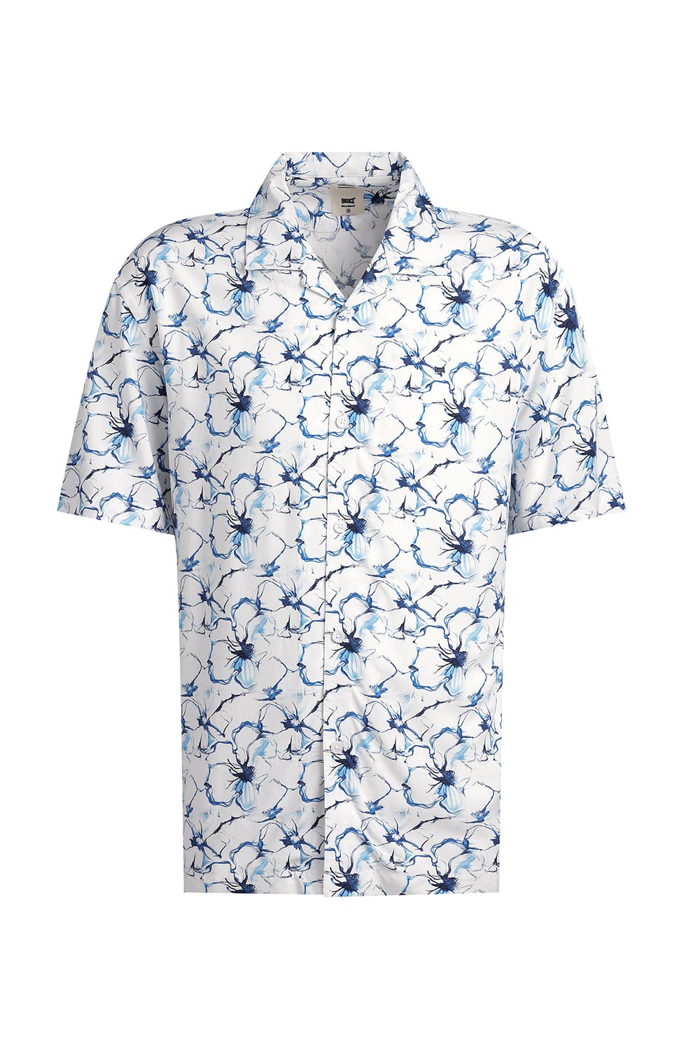RELAXED FIT VISCOSE DIGITAL PRINTED HALFSLEEVES SHIRT