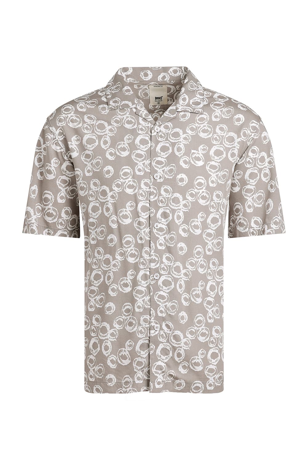 RELAXED FIT VISCOSE PRINTED HALFSLEEVES SHIRT