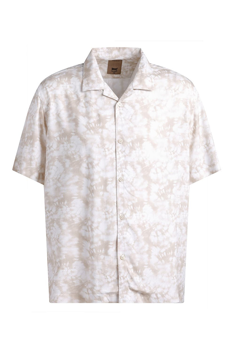 RELAXED FIT VISCOSE DIGITAL PRINTED HALFSLEEVES SHIRT