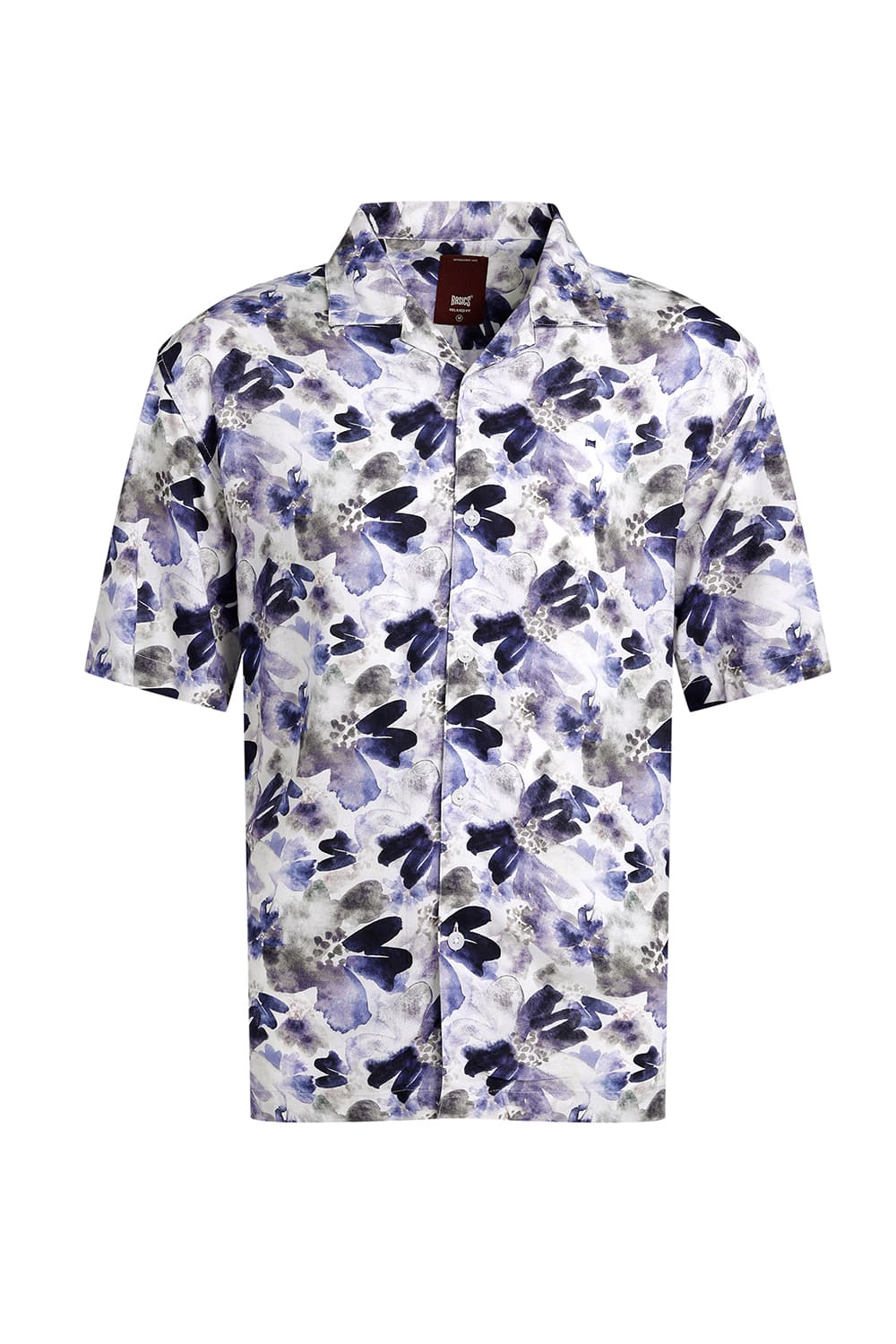 RELAXED FIT VISCOSE DIGITAL PRINTED HALFSLEEVES SHIRT