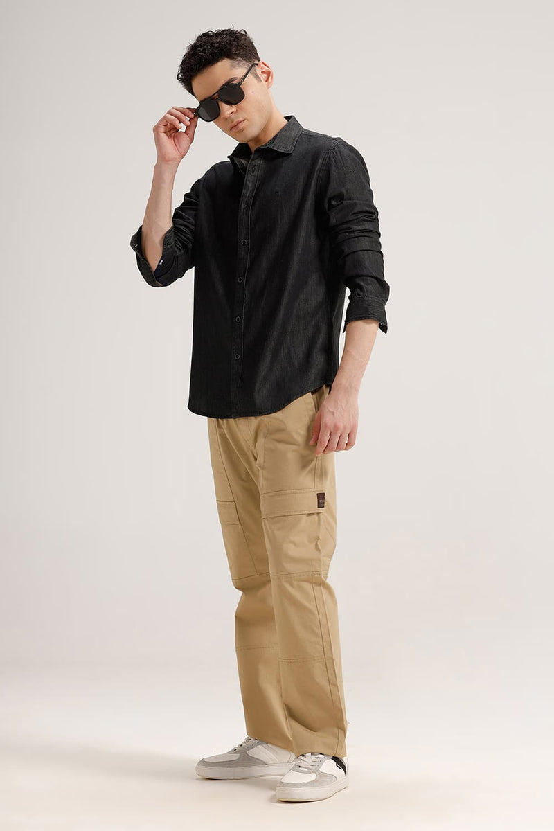 SLIM FIT COTTON SULPHUR SHIRT