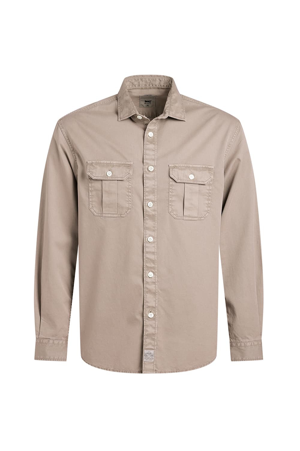 RELAXED FIT COTTON TWILL SHIRT