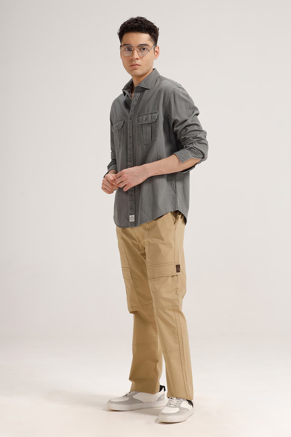 RELAXED FIT COTTON SULPHUR SHIRT