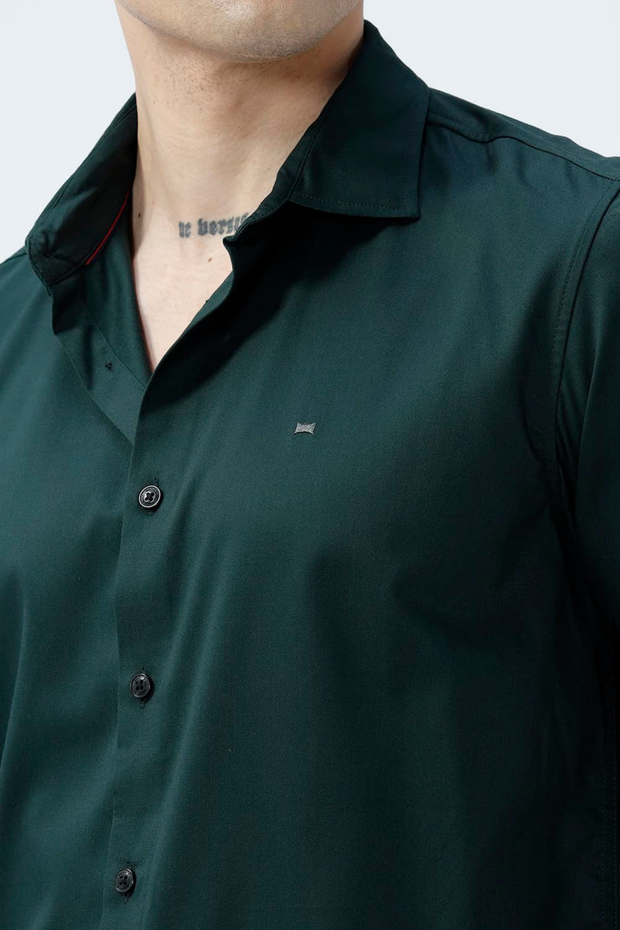 BASICS SLIM FIT  BAMBOO POLYESTER STRETCH SHIRT