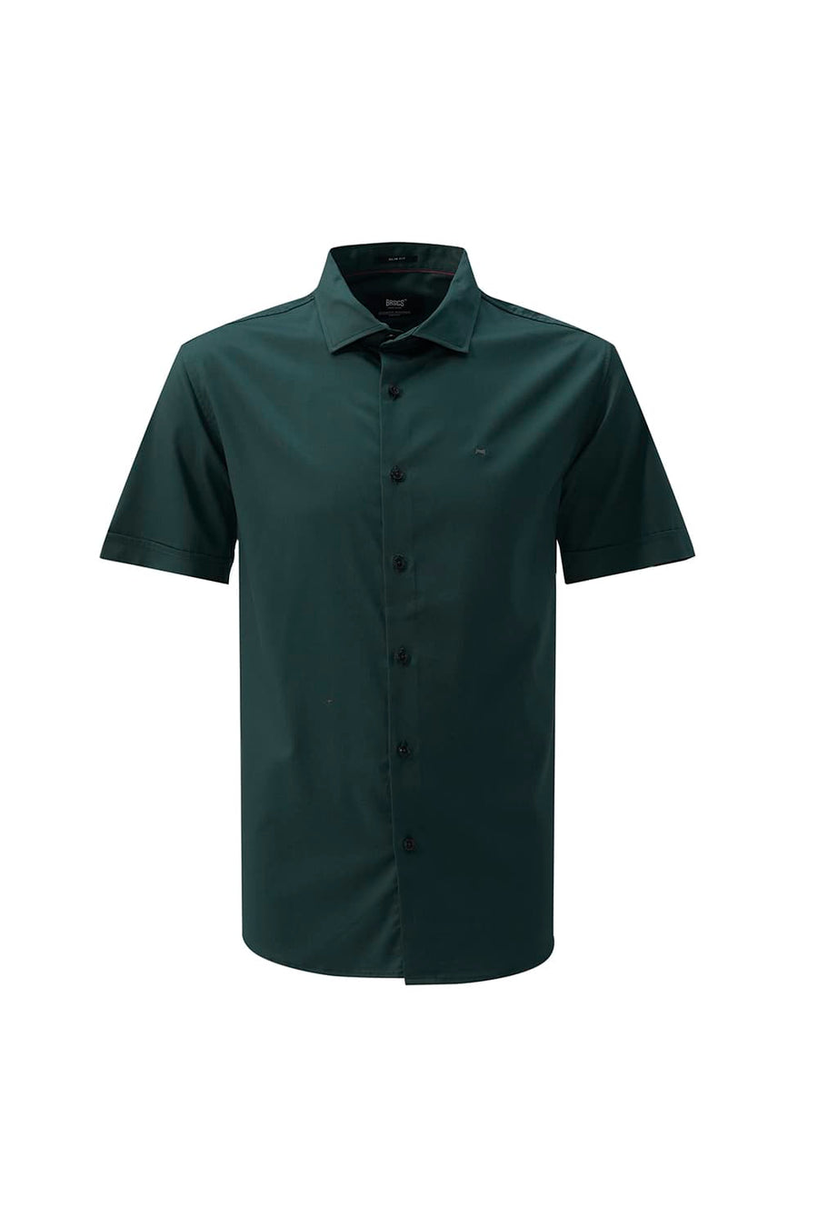 BASICS SLIM FIT  BAMBOO POLYESTER STRETCH HALFSLEEVES SHIRT
